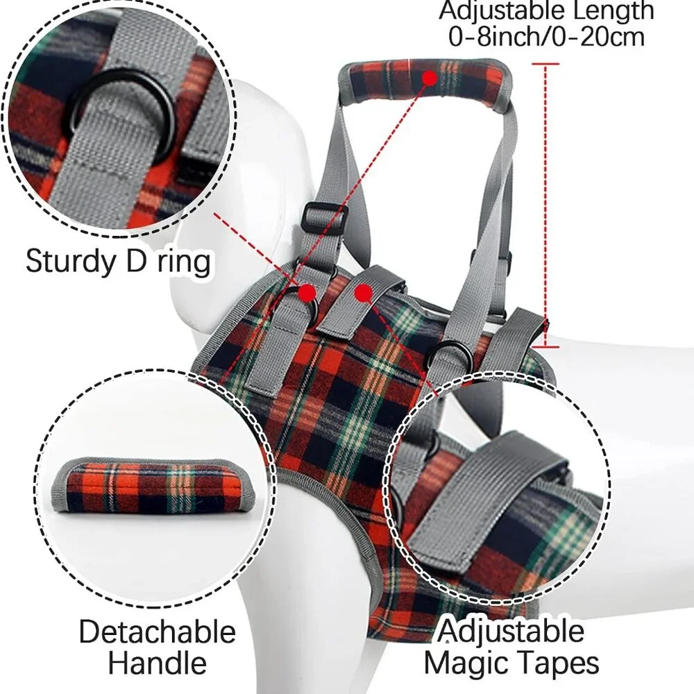 Dog Lift Harness, Grid Pet Chest Support Aid Veterinarian Approved